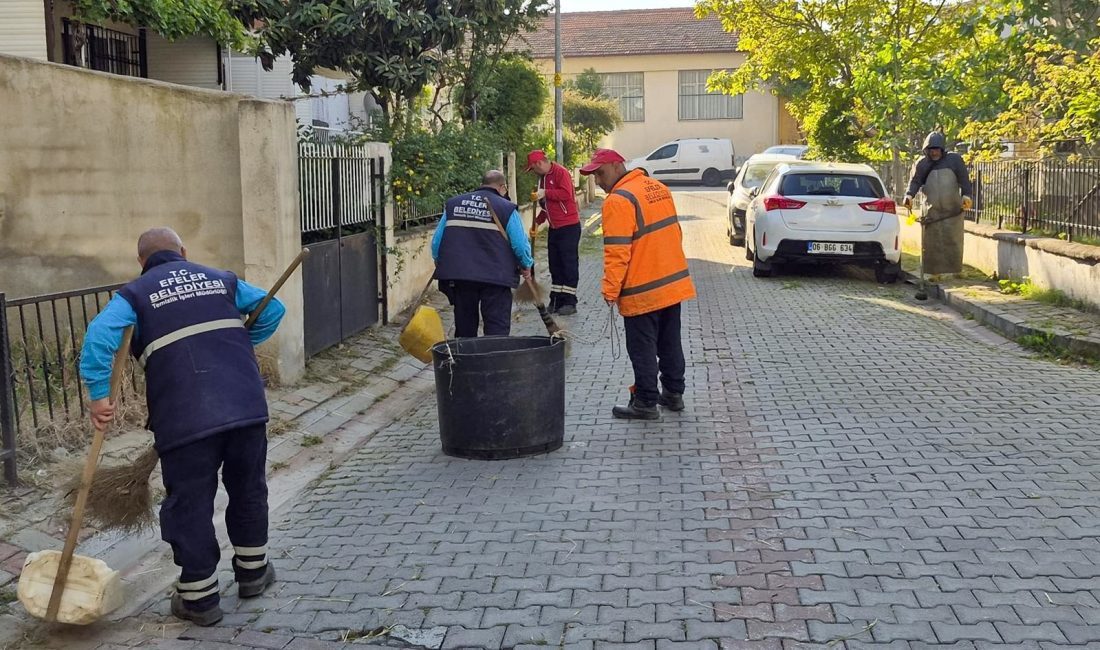 Efeler’de Temizlik ve Bakım Çalışmaları Hız Kesmeden Devam Ediyor Efeler Belediyesi ekipleri, üç mahallede yürüttüğü temizlik ve bakım çalışmalarıyla