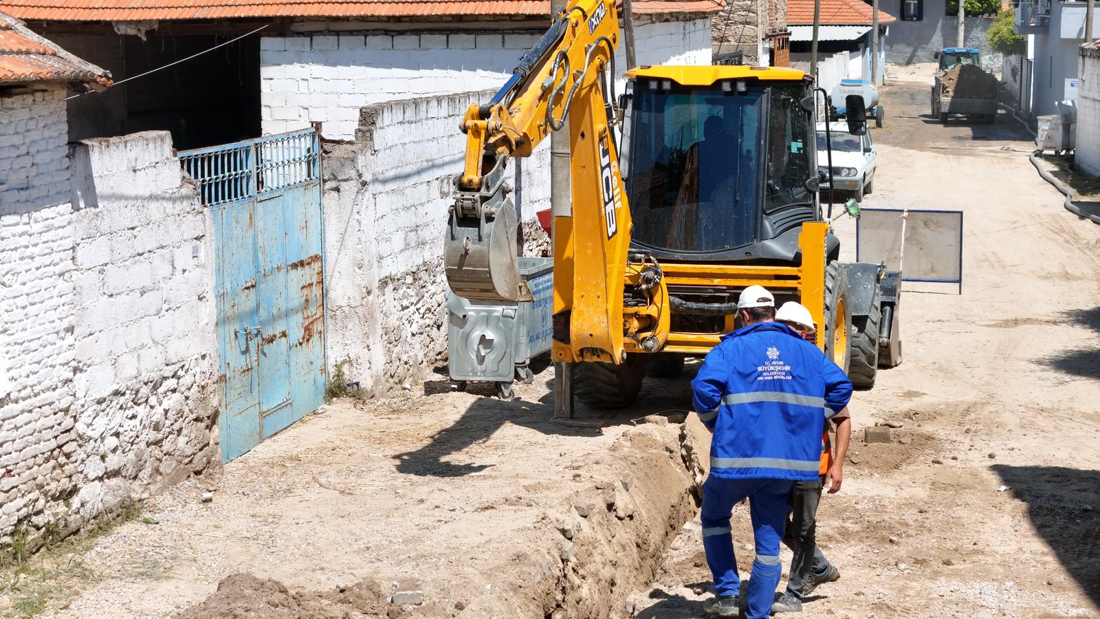 Koçarlı Bıyıklı Mahallesi’nde İçme Suyu Hattı Yenileniyor