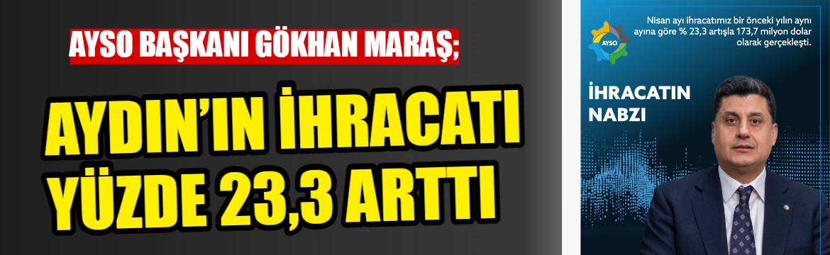 Aydın’ın nisan ayı ihracatı geçen