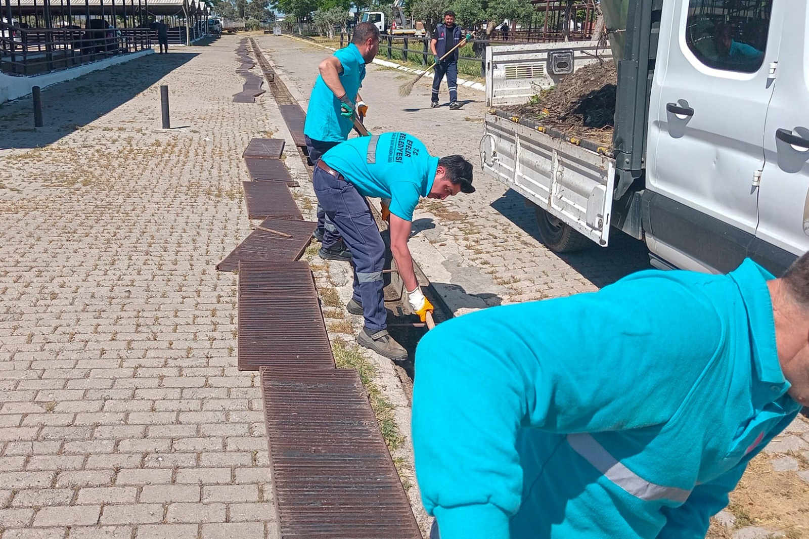 Efeler Belediyesi, Kurban Bayramı öncesinde Çeştepe Hayvan Pazarı’nda temizlik, dezenfekte
