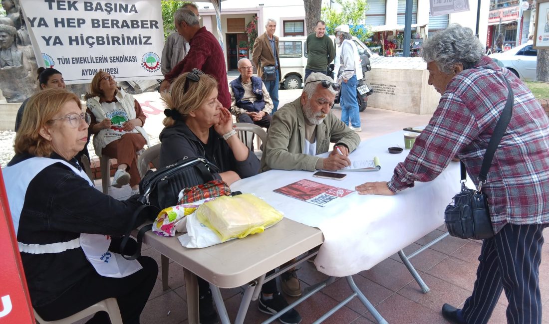 Tüm Emeklilerin Sendikası Aydın Şube Başkanı Ufuk Kartal, Nisan ayı