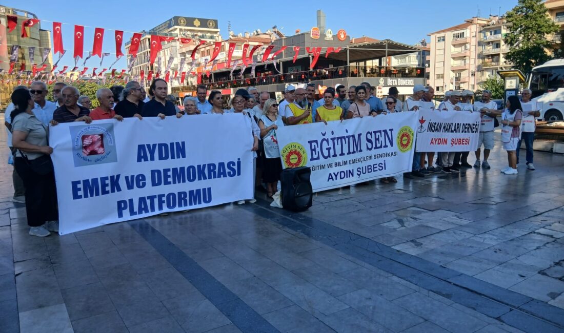 Aydın’da öğretmenlerden Ankara’daki eylemlere destek açıklaması Ankara'da 14 Haziran'dan bu yana eylemlerini sürdüren öğretmenlere destek amacıyla