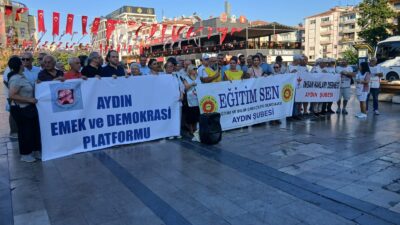 Ankara'da 14 Haziran'dan bu yana eylemlerini sürdüren öğretmenlere destek amacıyla