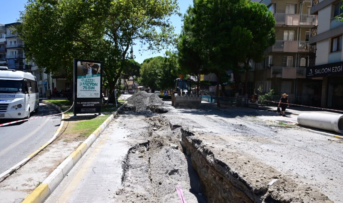 Aydın Büyükşehir Belediyesi ASKİ Genel Müdürlüğü tarafından Söke'de yürütülen 77