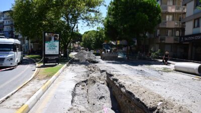 Aydın Büyükşehir Belediyesi ASKİ Genel Müdürlüğü tarafından Söke'de yürütülen 77