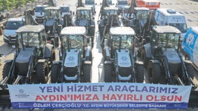 Aydın Büyükşehir Belediyesi, hizmet kapasitesini artırmak amacıyla araç filosuna toplam