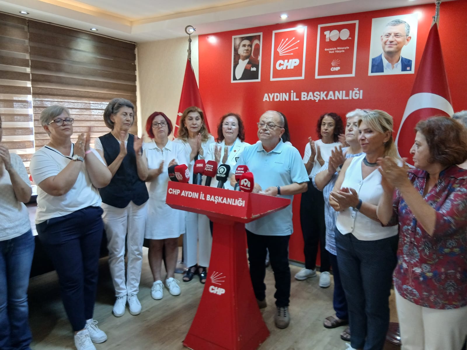 CHP Aydın İl Başkanı Hikmet Saatçı, il yönetimi ve kadın