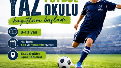 Nazilli Belediyesi'nin 8-13 yaş arası çocuklara yönelik Yaz Futbol Okulu