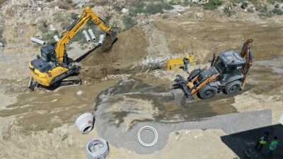 Aydın Büyükşehir Belediyesi ve ASKİ tarafından İncirliova’nın Sandıklı Mahallesi’nde sürdürülen
