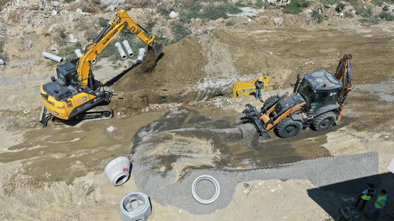 Aydın Büyükşehir Belediyesi ve ASKİ tarafından İncirliova’nın Sandıklı Mahallesi’nde sürdürülen