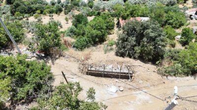 Nazilli Belediyesi, Samaili Mahallesi’nde yağmur ve yüzey sularının kontrollü şekilde