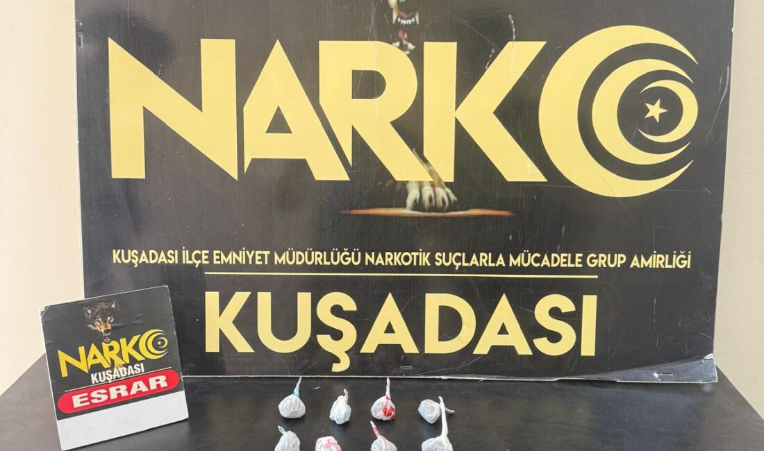 Kuşadası’nda Uyuşturucu Operasyonu: 1 Şüpheli Tutuklandı Kuşadası’nda Narkotik Suçlarla Mücadele ekiplerince düzenlenen operasyonda 14,90 gram esrar