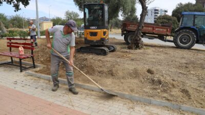 Nazilli Belediyesi, kış ayları öncesinde ilçe genelindeki park ve bahçelerde