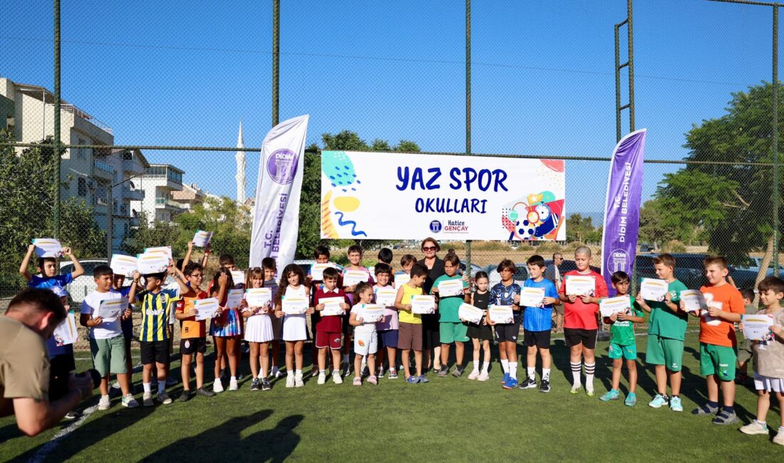 Didim Belediyesi tarafından çocukların yaz tatilini sporla iç içe geçirmeleri