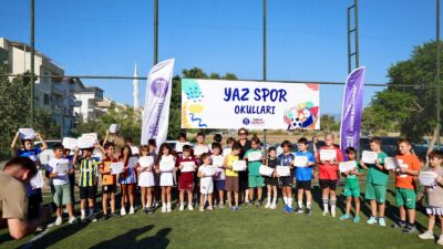 Didim Belediyesi tarafından çocukların yaz tatilini sporla iç içe geçirmeleri