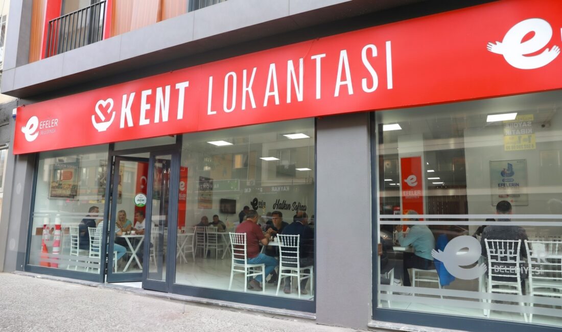 Efeler Belediyesi’nin sosyal destek projeleri arasında yer alan Kent Lokantası,