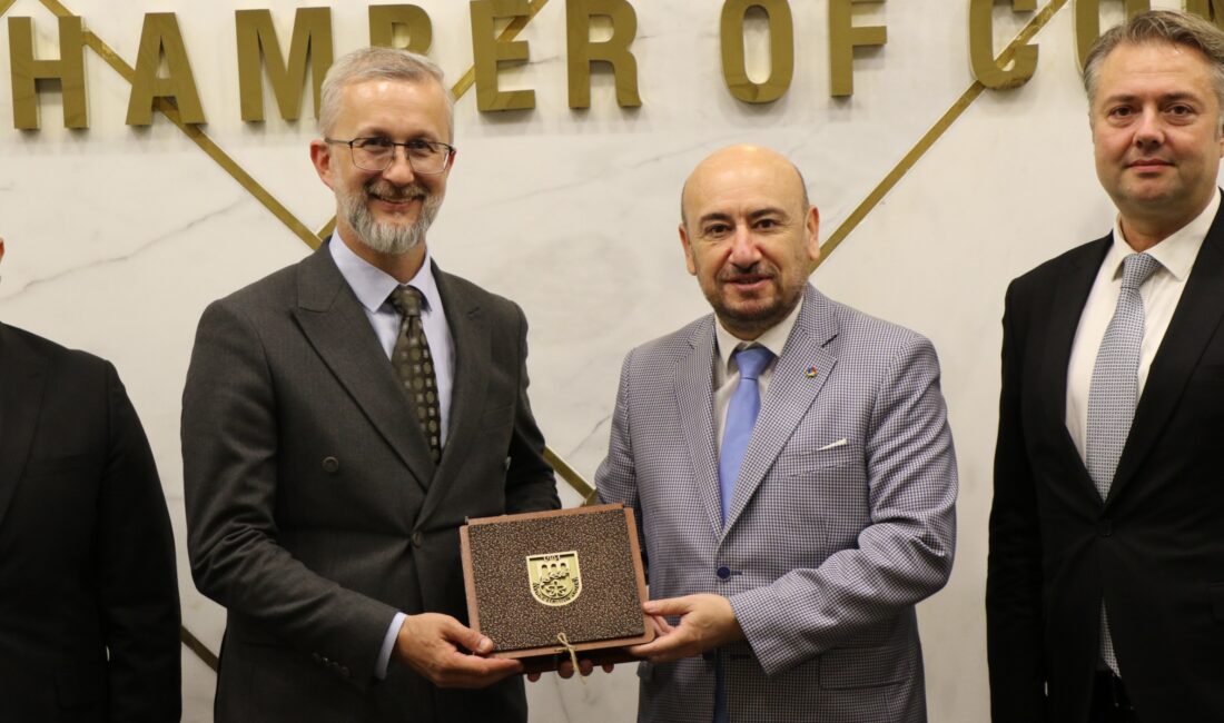 Ukrayna Ankara Büyükelçisi Naryman Dzhelialov ve beraberindeki heyet, Aydın Ticaret