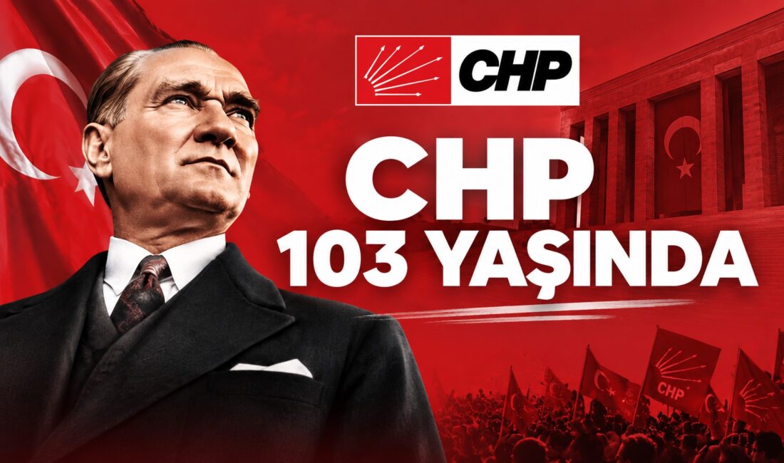 CHP’DEN 103. KURULUŞ YIL DÖNÜMÜ MESAJI: “CUMHURİYET’İN DEĞERLERİNDEN VAZGEÇMEYECEĞİZ” Cumhuriyet Halk Partisi, 103. kuruluş yıl dönümü dolayısıyla yayımladığı mesajda;
