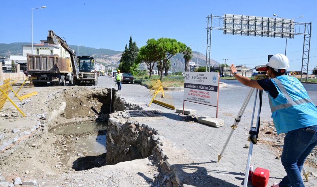 Aydın Büyükşehir Belediyesi ve ASKİ ekipleri, Söke’nin farklı noktalarında altyapı