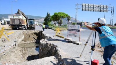 Aydın Büyükşehir Belediyesi ve ASKİ ekipleri, Söke’nin farklı noktalarında altyapı