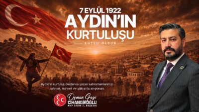 Milliyetçi Hareket Partisi (MHP) Aydın İl Başkanı Osman Gazi Cihangiroğlu,