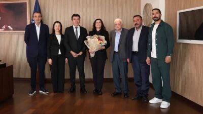 Nazilli Lokantacılar ve Kasaplar Odası Başkanı Mahmut Arslan ve yönetim