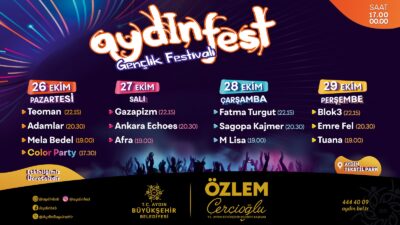Aydın Büyükşehir Belediyesi tarafından bu yıl 6’ncı kez düzenlenecek Aydınfest