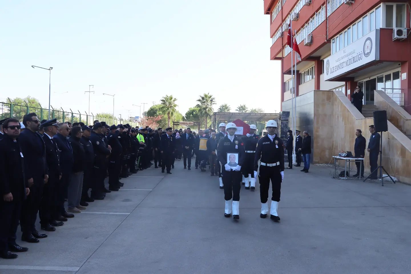 Nazilli’de Polis Memuru Halil Pehlivan için düzenlenen tören
