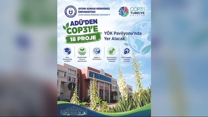 Aydın Adnan Menderes Üniversitesi (ADÜ), iklim değişikliğiyle mücadele ve sürdürülebilirlik