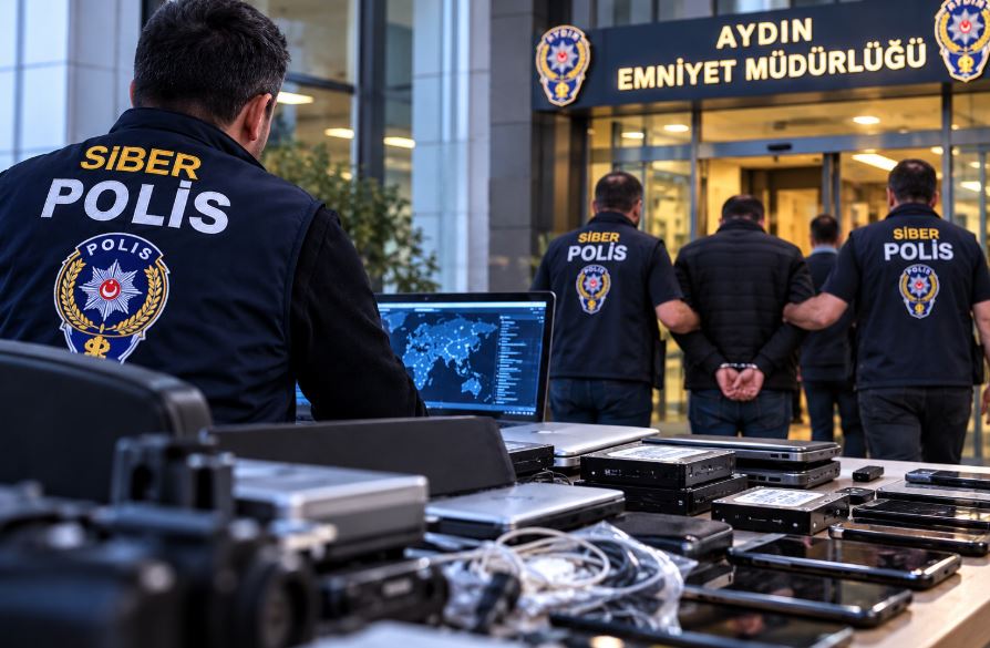 Aydın’da Siber Suçlarla Mücadele ekiplerince Efeler, Nazilli, Kuşadası ve Söke